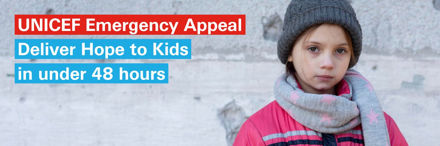 Twitter banner for @UNICEFNZ