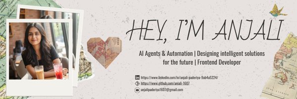 anjaliraj1607 Profile Banner