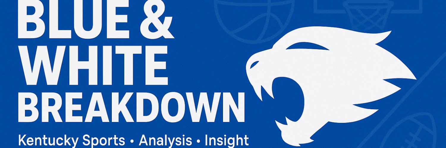 Blue & White Breakdown banner