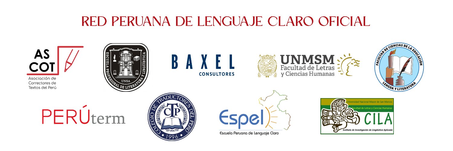 RedPeruanaDeLenguajeClaro banner