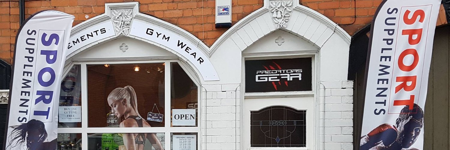 Predators Gear Supplement Shop in Worcester banner