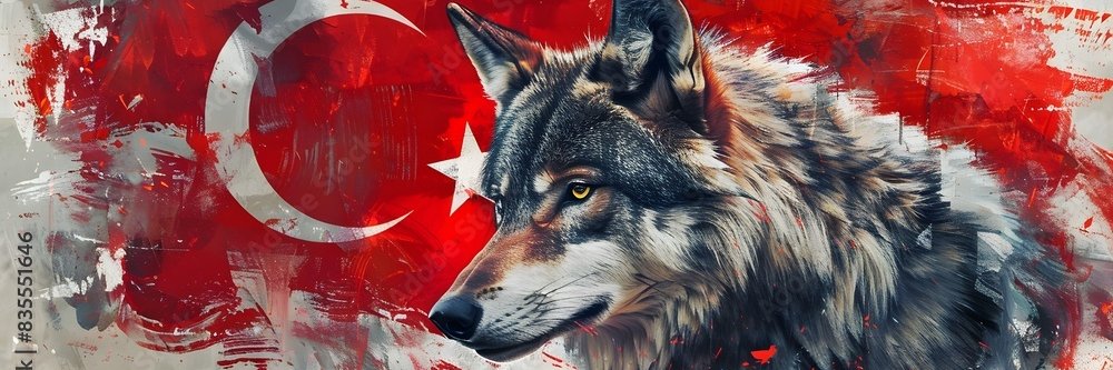 Scott Snow Wolf banner