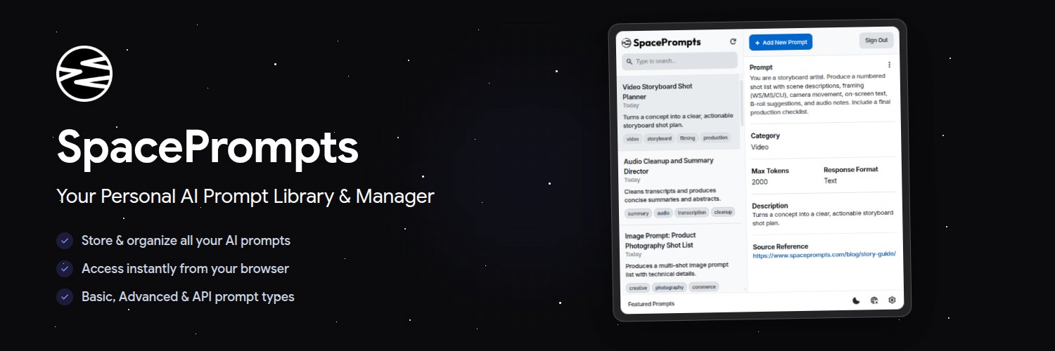 SpacePrompts banner