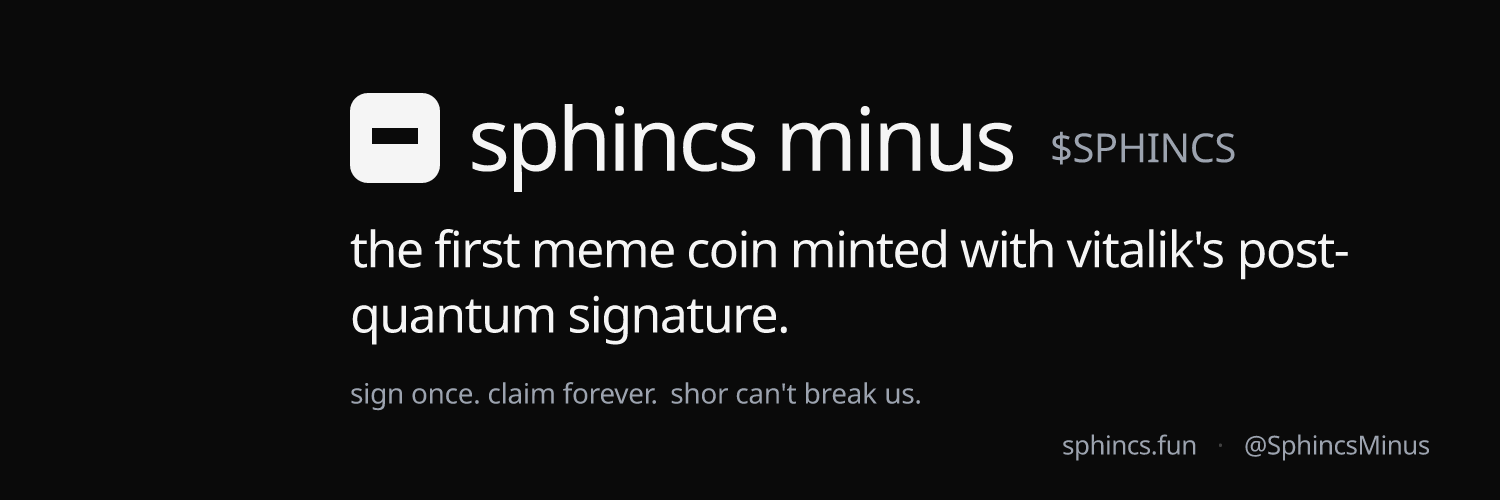 SPHINCS ｜A Post-Quantum Mint Token banner