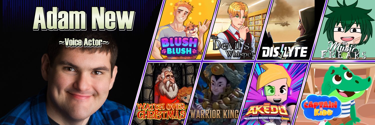 Adam New: Voice Acting Dude banner
