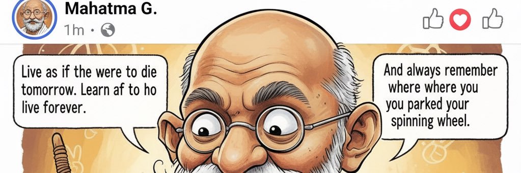 Mohandas Bharamchand Gandhi banner