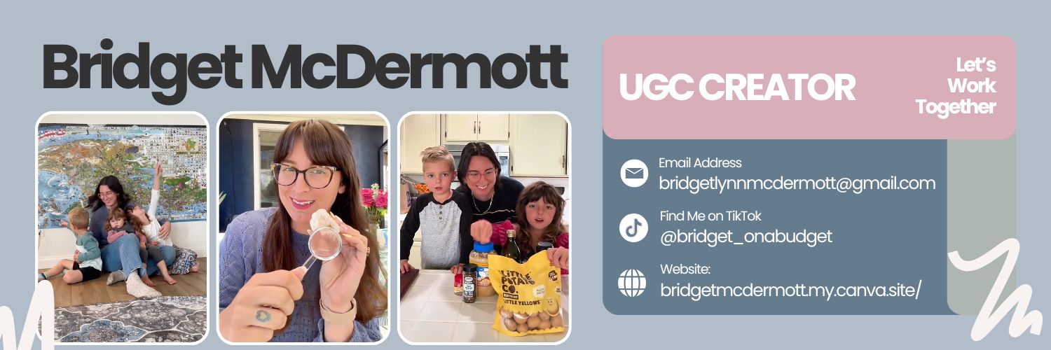 Bridget | UGC Creator | Kids, Family & Home banner