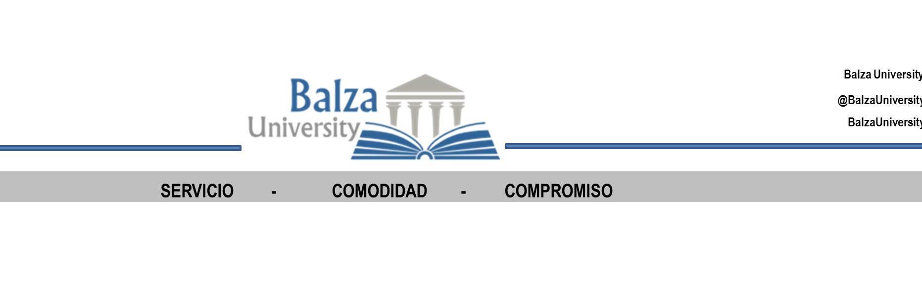 Balza University banner
