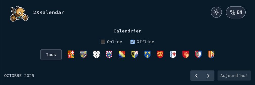 2XKalendar banner