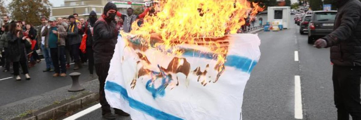 Burning banner