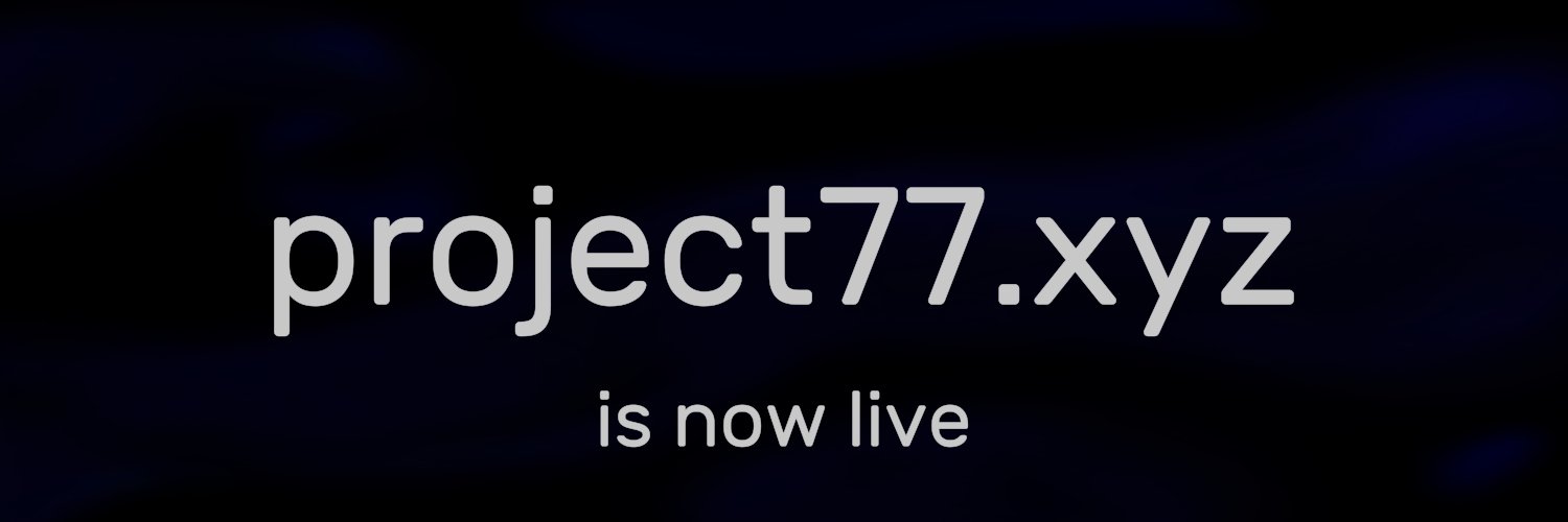 Project77 banner