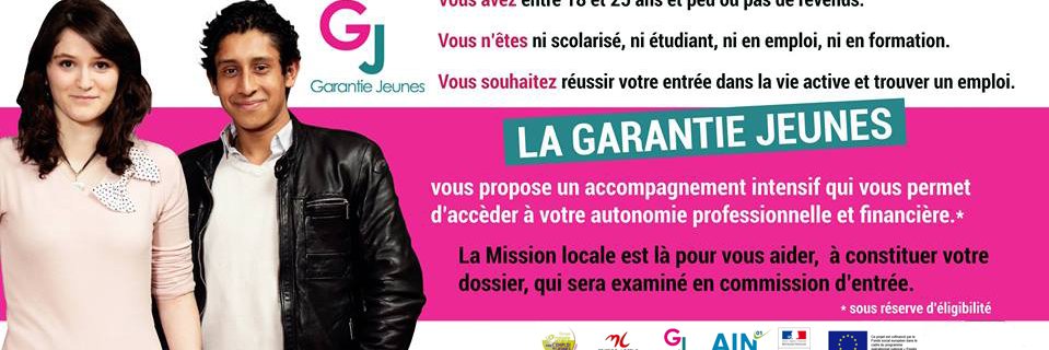 Mission Locale Jeunes Bugey Plaine de l'Ain banner