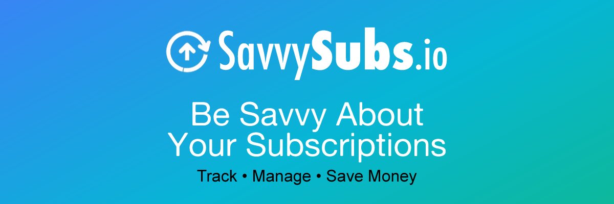 SavvySubs.io banner