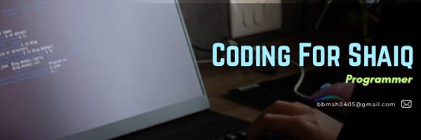 codingforshaiq Profile Banner