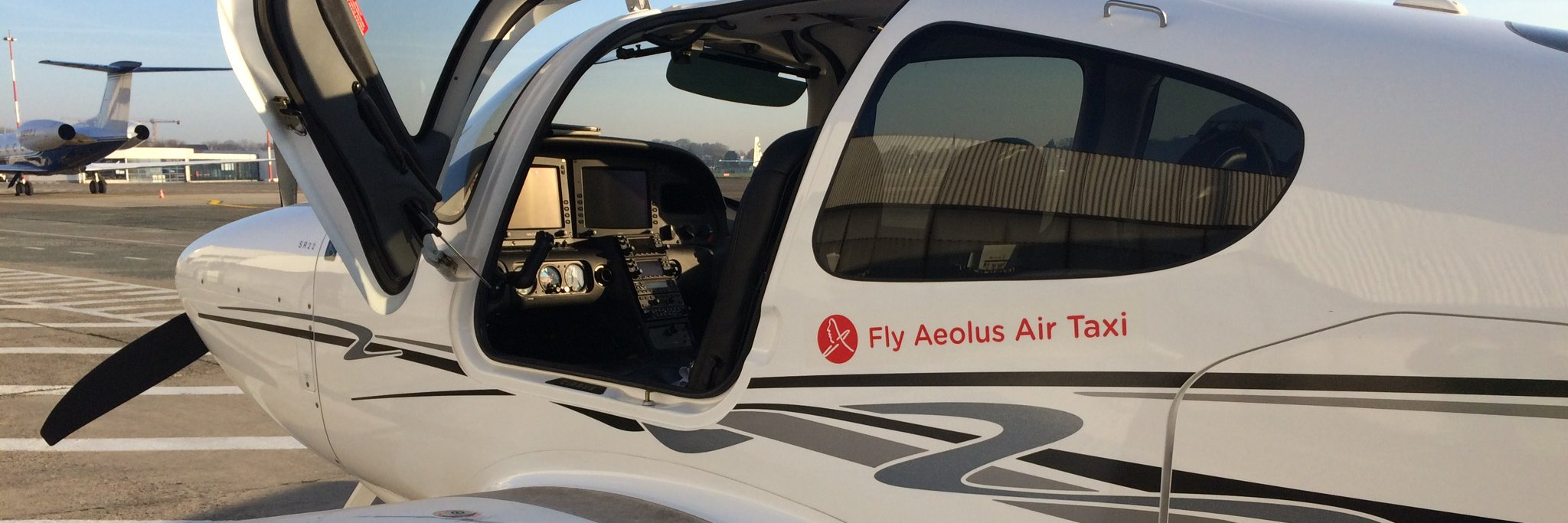 Fly Aeolus Air Taxi banner