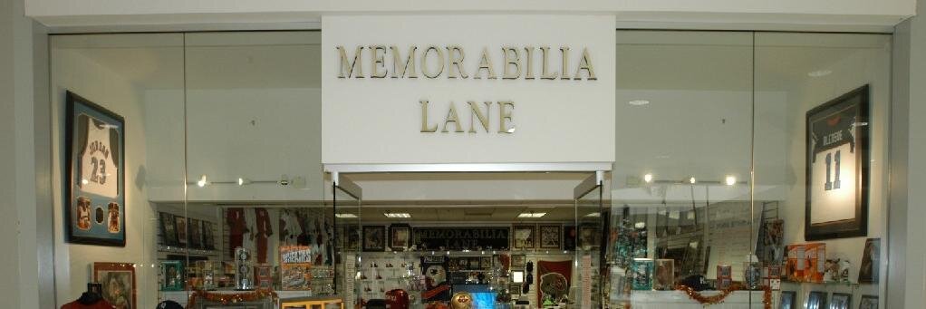 Memorabilia Lane banner