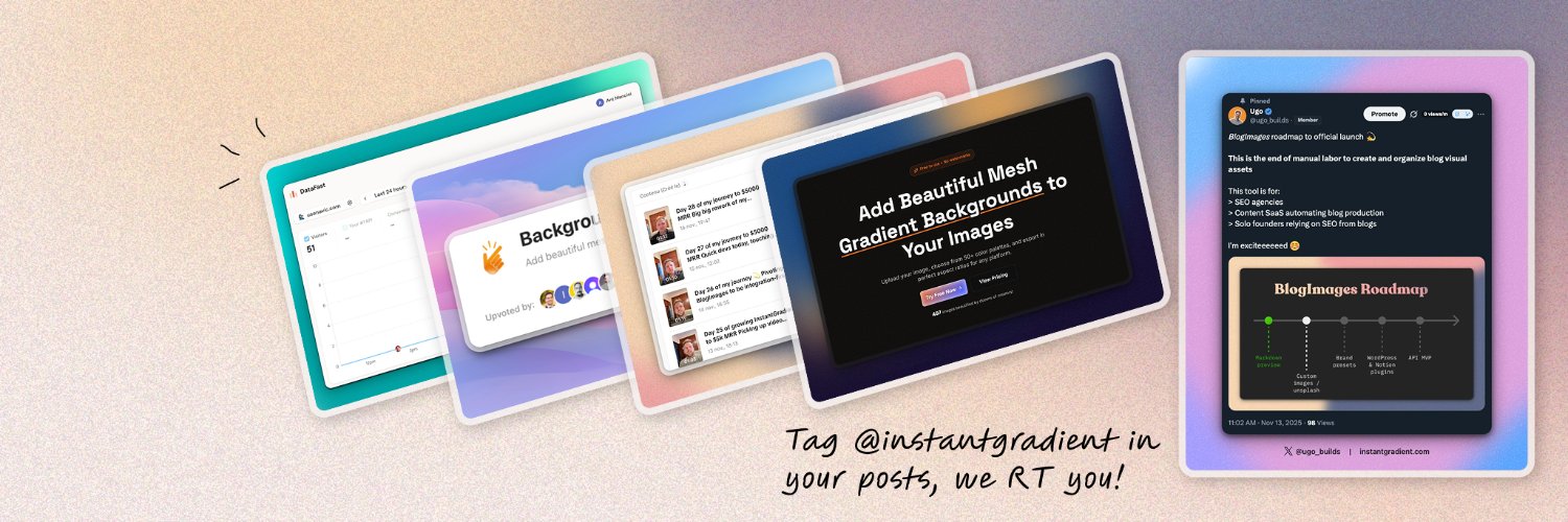 InstantGradient banner