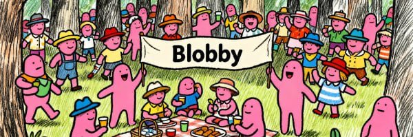 Blobby banner