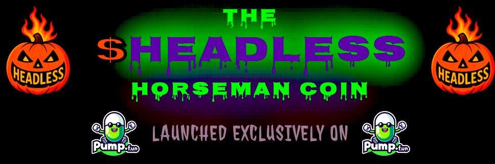 The $HEADLESS Horseman Coin banner