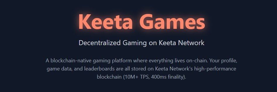 Keeta Games banner