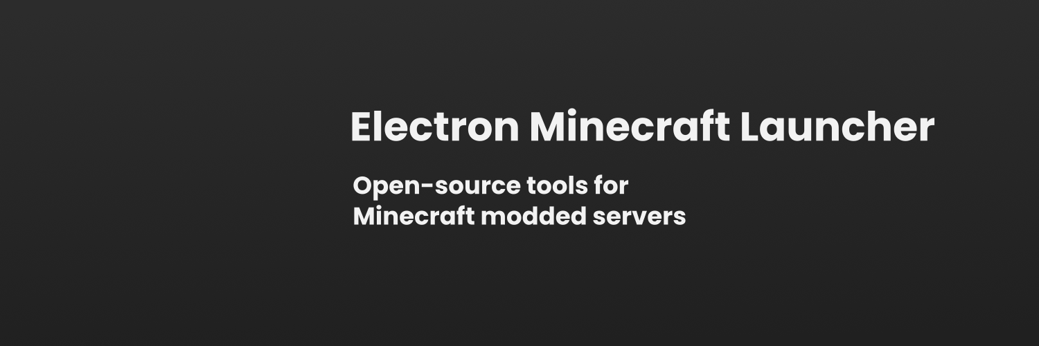 Electron Minecraft Launcher banner