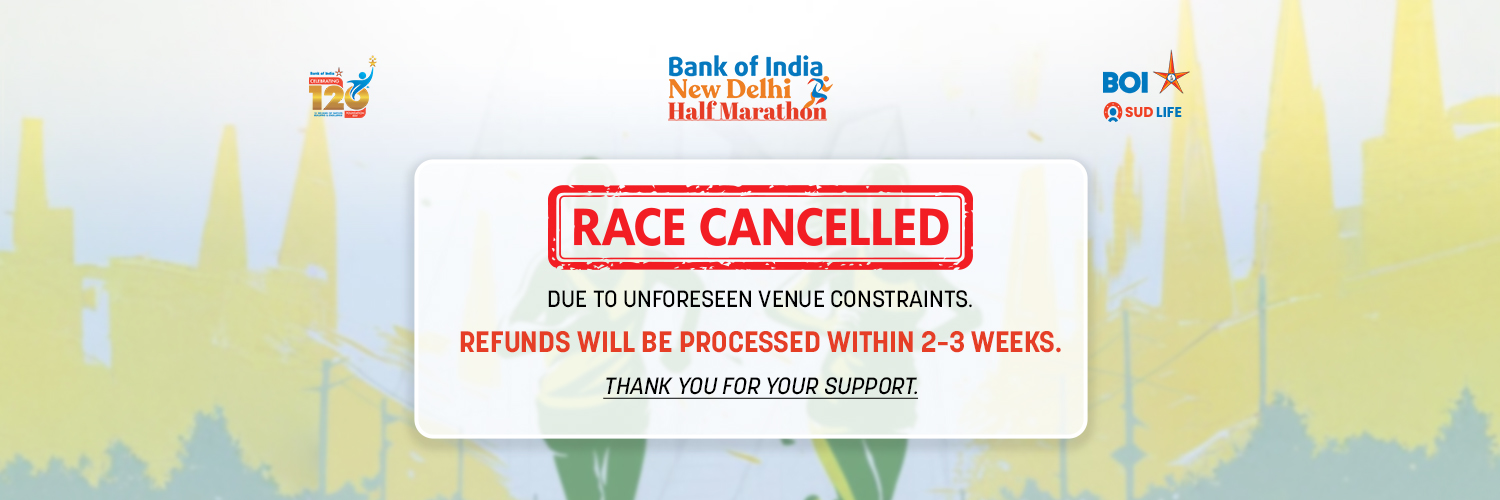 BOI New Delhi Half Marathon banner