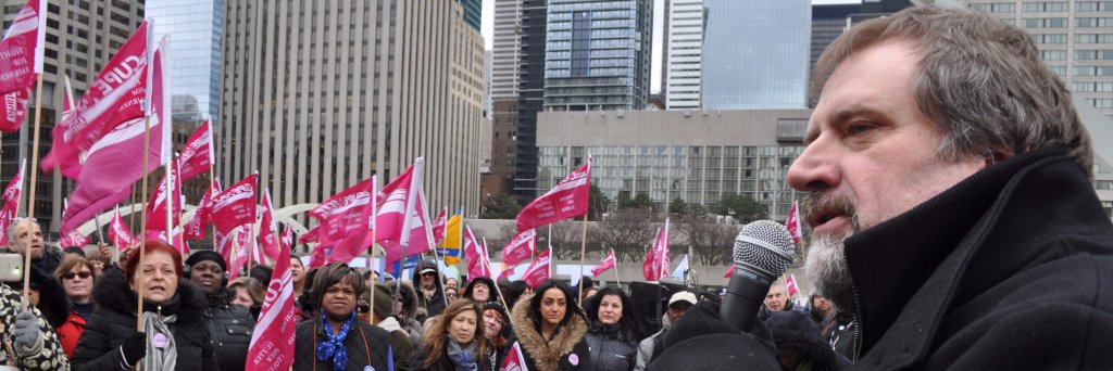 Mark Hancock's banner