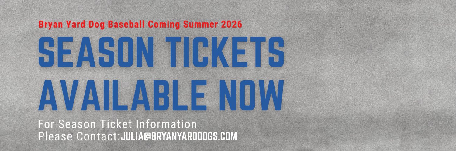 Bryan Yard Dog Baseball banner