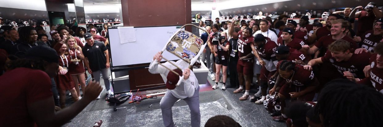 Battered Aggie banner