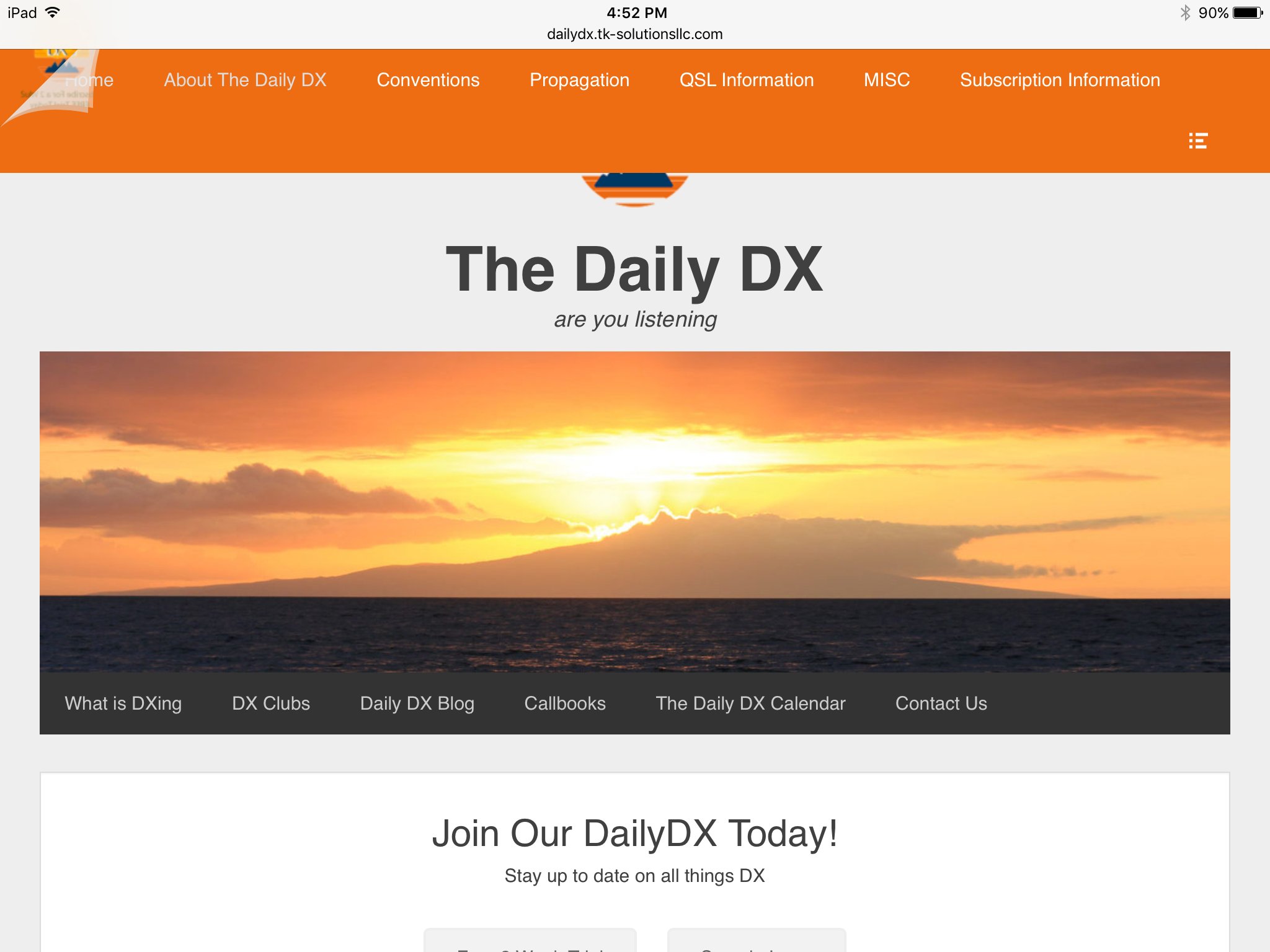 The Daily DX banner