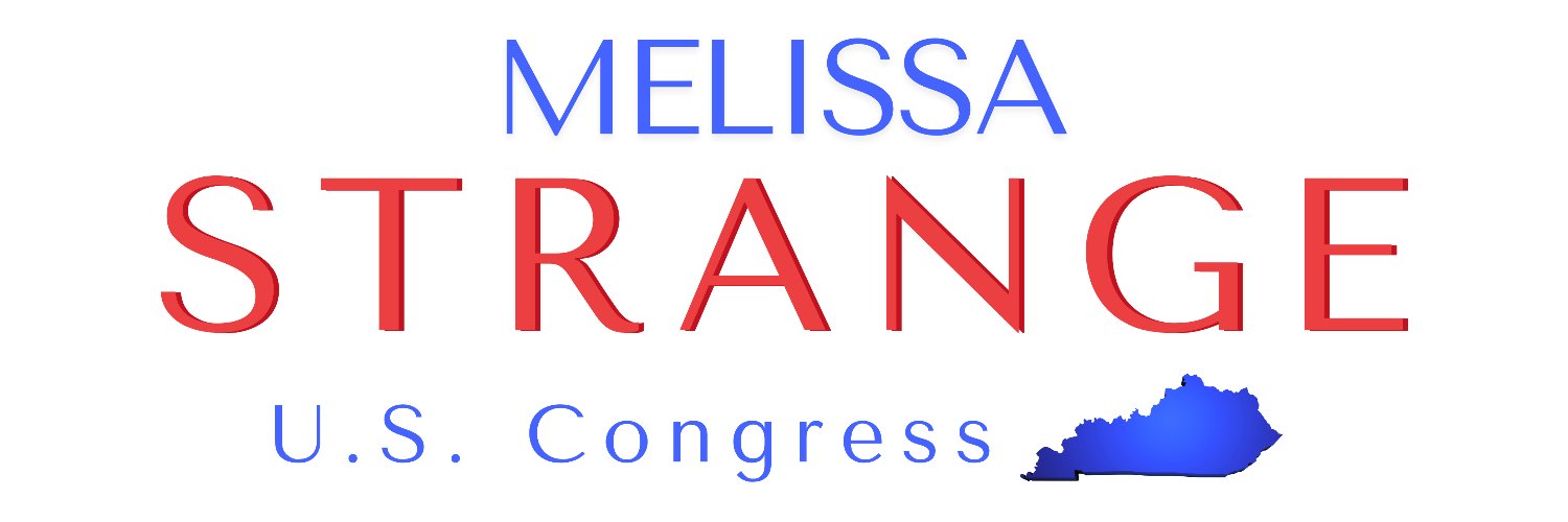 Melissa Strange for Congress banner