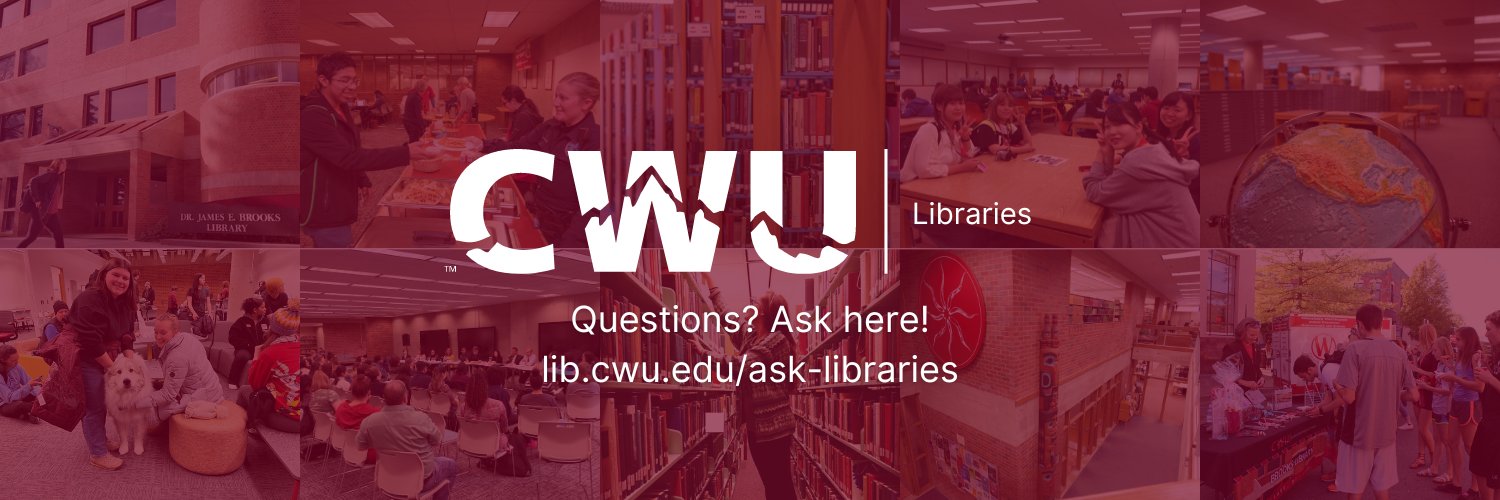 CWU Libraries banner