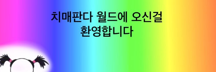 치매판다 ㅌㅊㅅ banner
