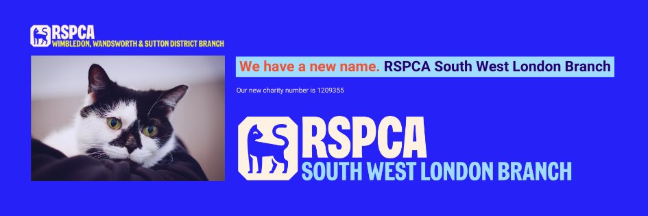 RSPCA South West London Branch banner