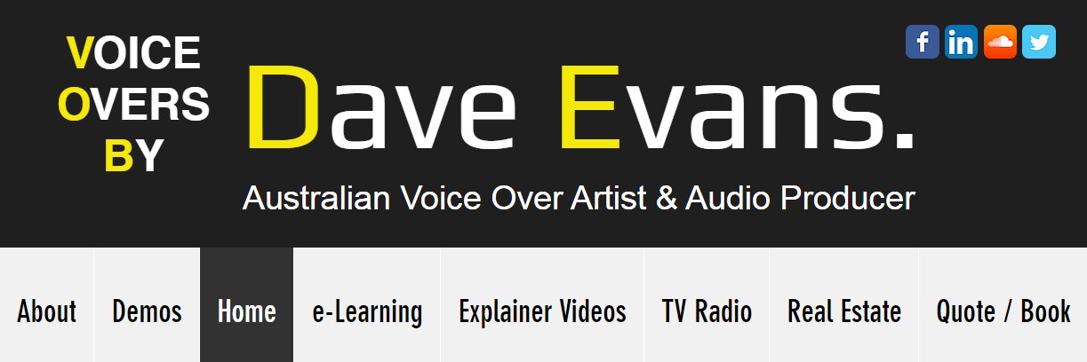 daveevansvoice's profile banner image