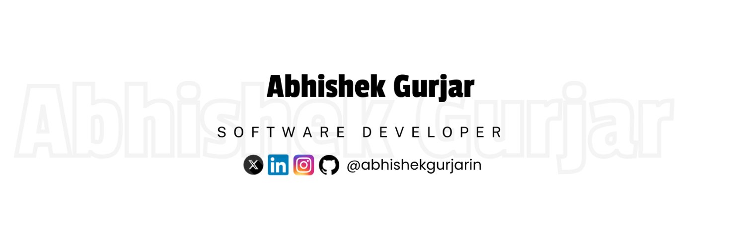 AbhiGurjarIn's profile banner image