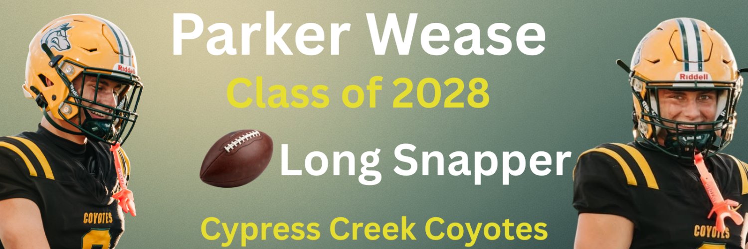Parker Wease 2028 Long Snapper banner