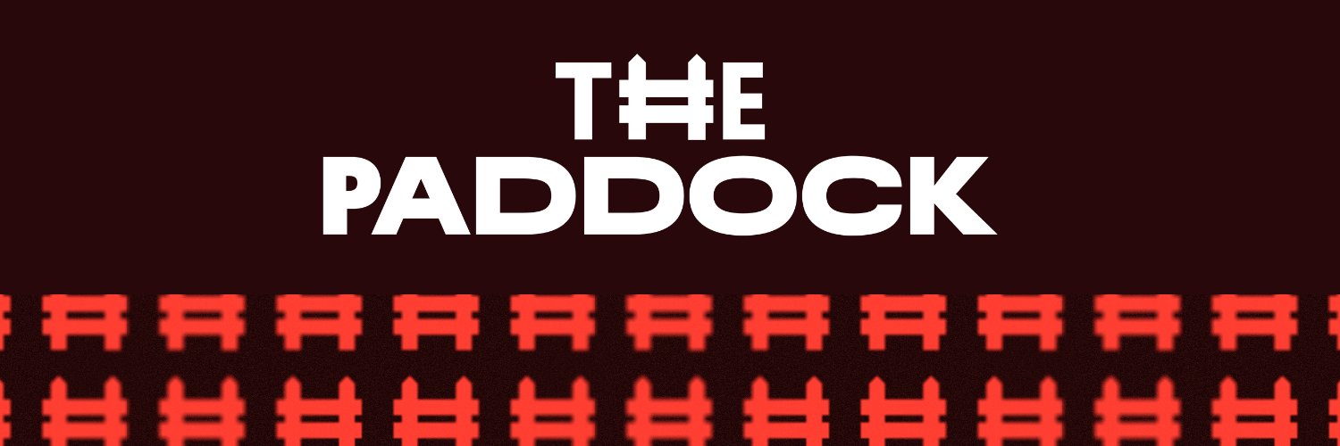 The Paddock banner