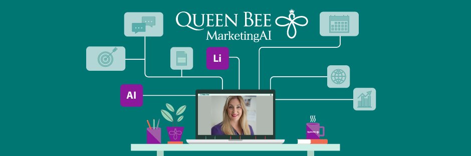 🟣 Celia Rizothanasi │Queen Bee Marketing AI banner