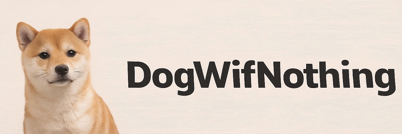 dogwifnothing banner