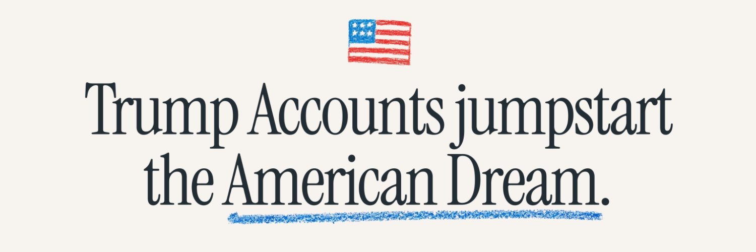 Trump Accounts banner