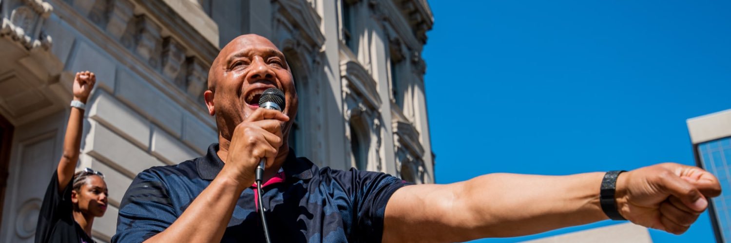 André Carson's banner