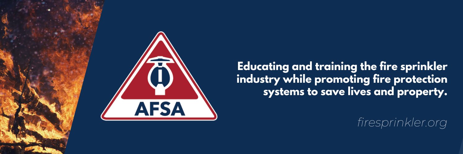 American Fire Sprinkler Association (AFSA) banner