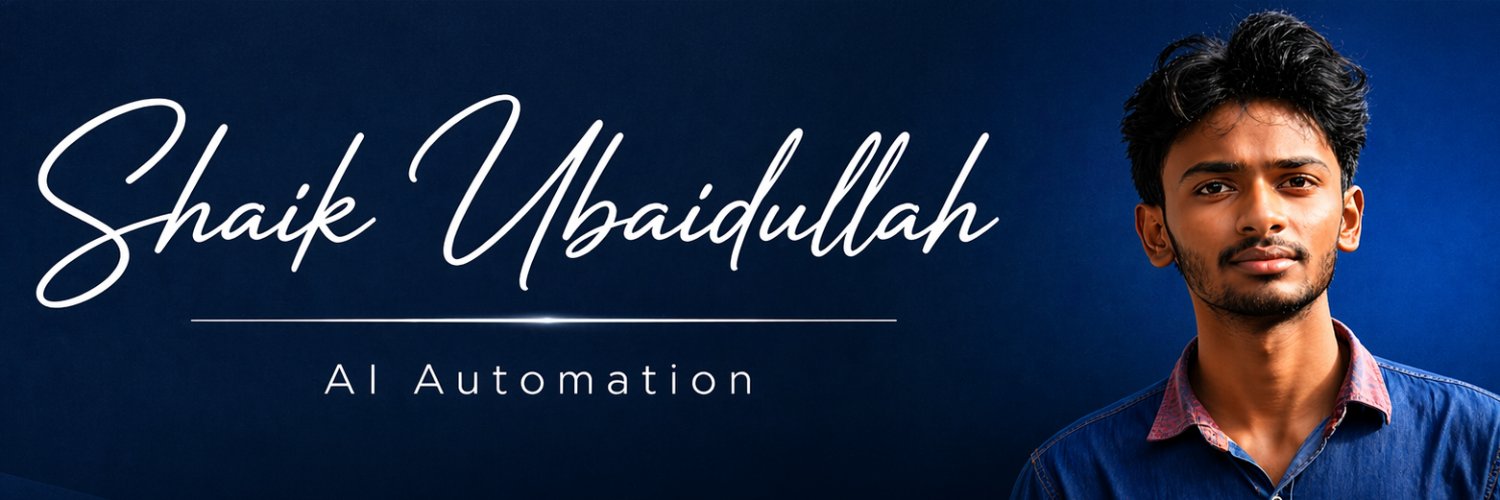 Ubaidullah Shaik banner
