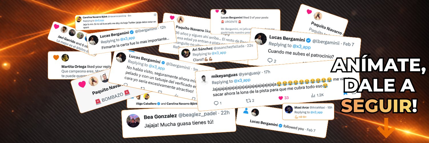 Bea Coello 🧡 Pádel banner