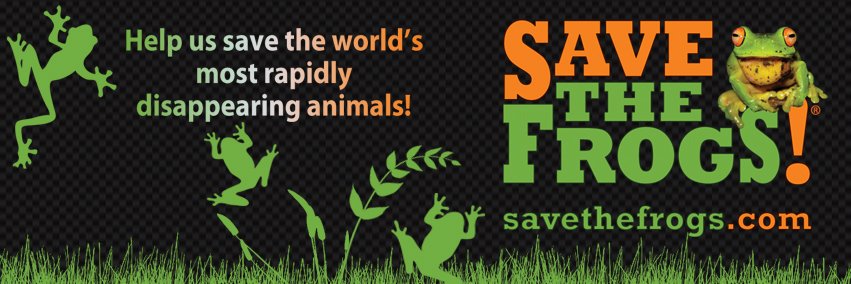 SAVE THE FROGS! banner