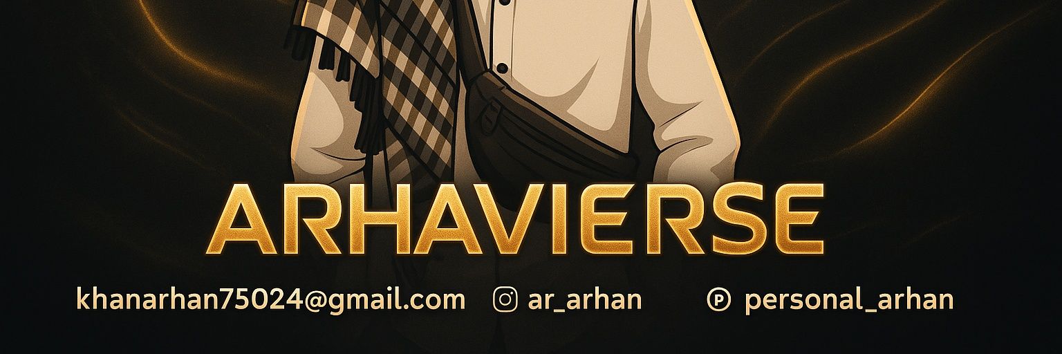 ArhanVerse's profile banner image