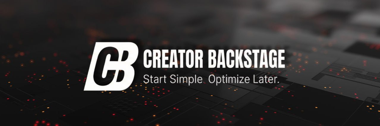 Creator Backstage banner