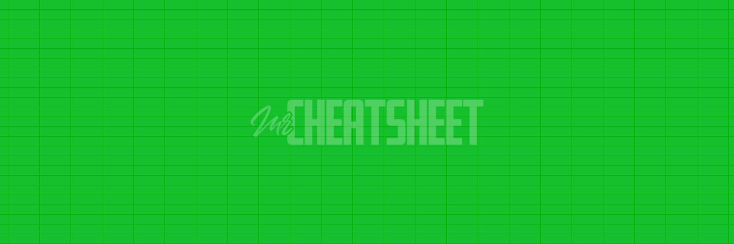 Mr. Cheatsheet banner
