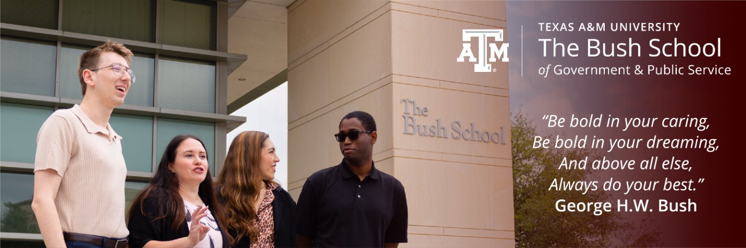The Bush School, TAMU banner